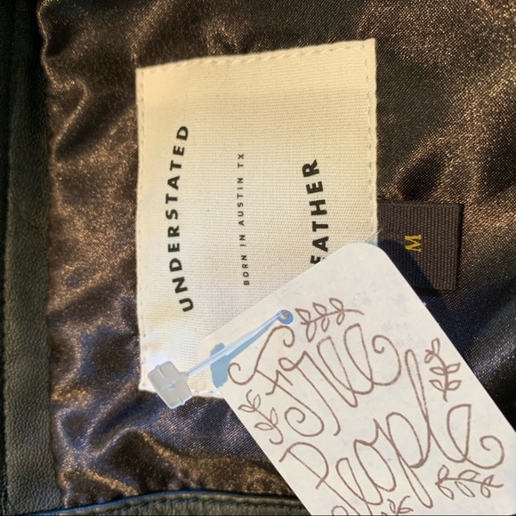 HOST PIC FREE PEOPLE LAMB LEATHER CASCADING RUFFLED FRONT BLACK MINISKIRT SIZE 4 - Picture 13 of 16